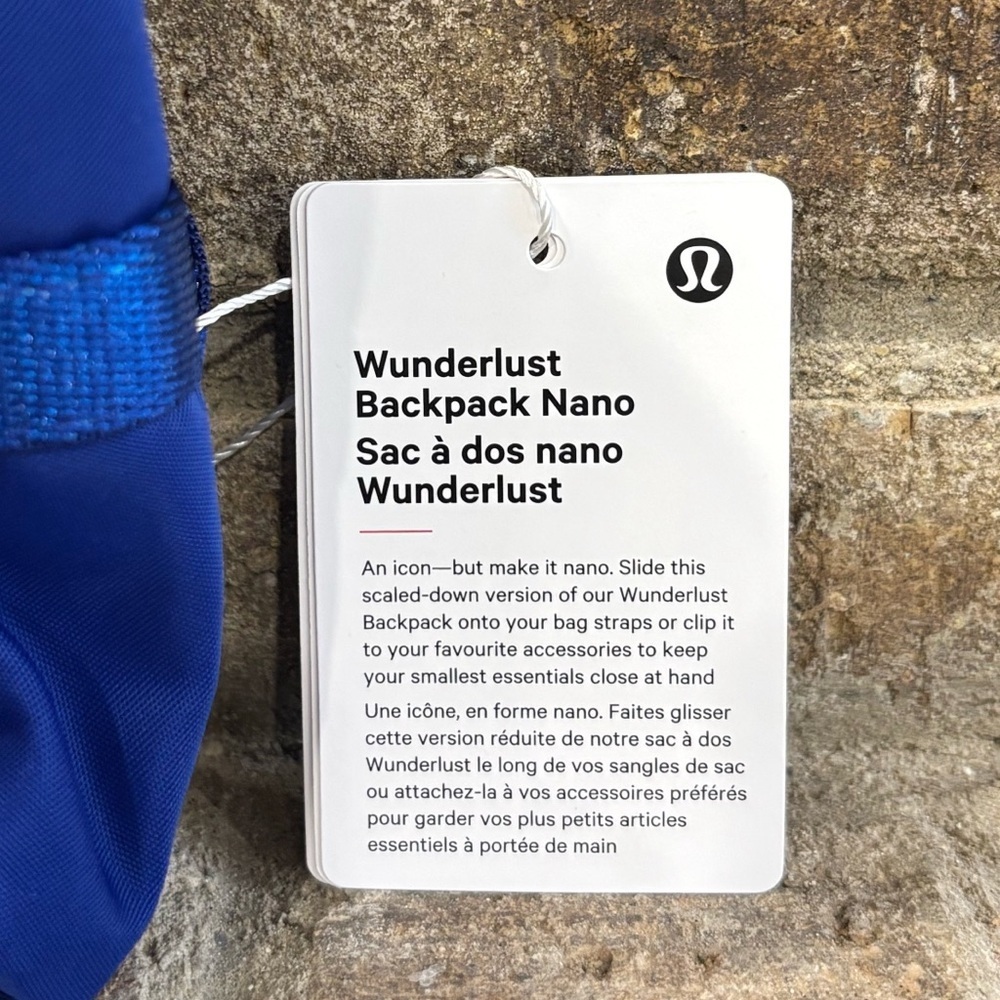 NWT Lululemon Wunderlust Backpack Nano In Riverside/Silver - Picture 4 of 6